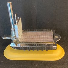 Vtg 1940s/1950s Bico Model 60 Industrial Butter & Cheese Slicer Yellow Base EUC!