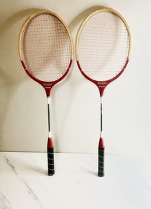 Lot De 2 Raquettes De Badminton Anciennes Fino – Fabrication Taïwan