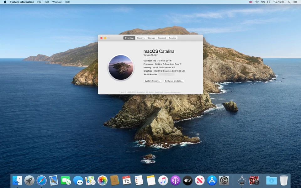 Apple MacBook Pro 15" 2019 · i7 · 16GB · 256GB, photo 2 of 5