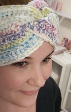 Handmade Crochet Headband Ear Warmer Winter Gypsy Bohemian Women's One Size