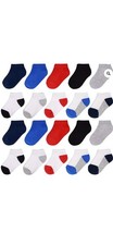 Fruit of the Loom Baby's/Toddler's Boy's Low Cut 10 Pack Socks