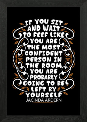 If you sit and wait Framed Wall Art Poster Canvas Print Picture