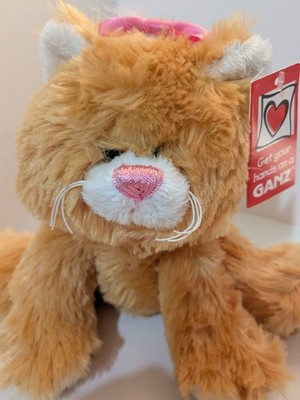 Ganz Pretty Kitty Orange Cat Kitty Stuffed Animal Toy Plush
