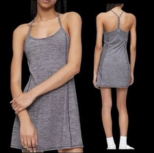 Calvin Klein Performance Black Heather Exercise Dress w/ Padded Bra Size M  #390