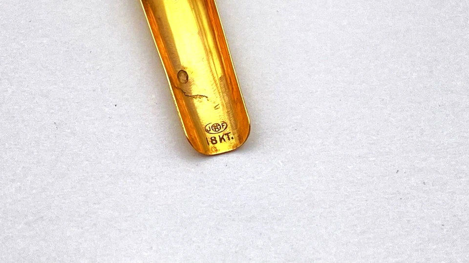 VINTAGE WATERMAN NO 2 FOUNTAIN PEN NIB ONLY 18K GOLD FINE NIB FOR FRENCH MARKET - Image 4 of 4