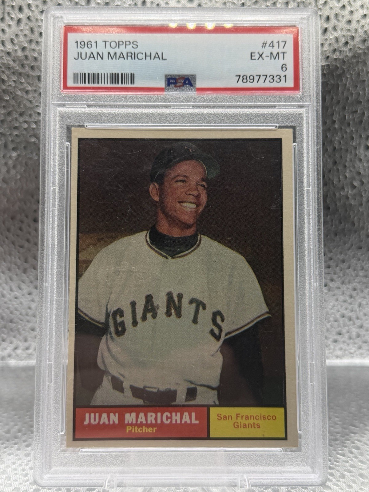1961 Topps - Juan Marichal #417 PSA 6 RC
