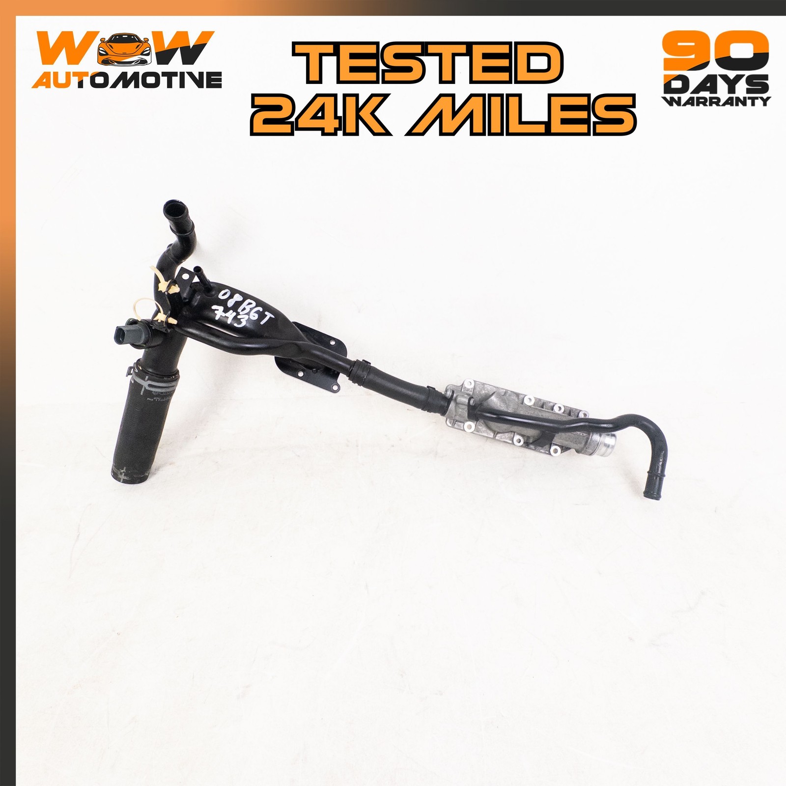 04-19 BENTLEY CONTINENTAL GTC FLYING SPUR ENGINE COOLANT WATER HOSE TUBE PIPE OE