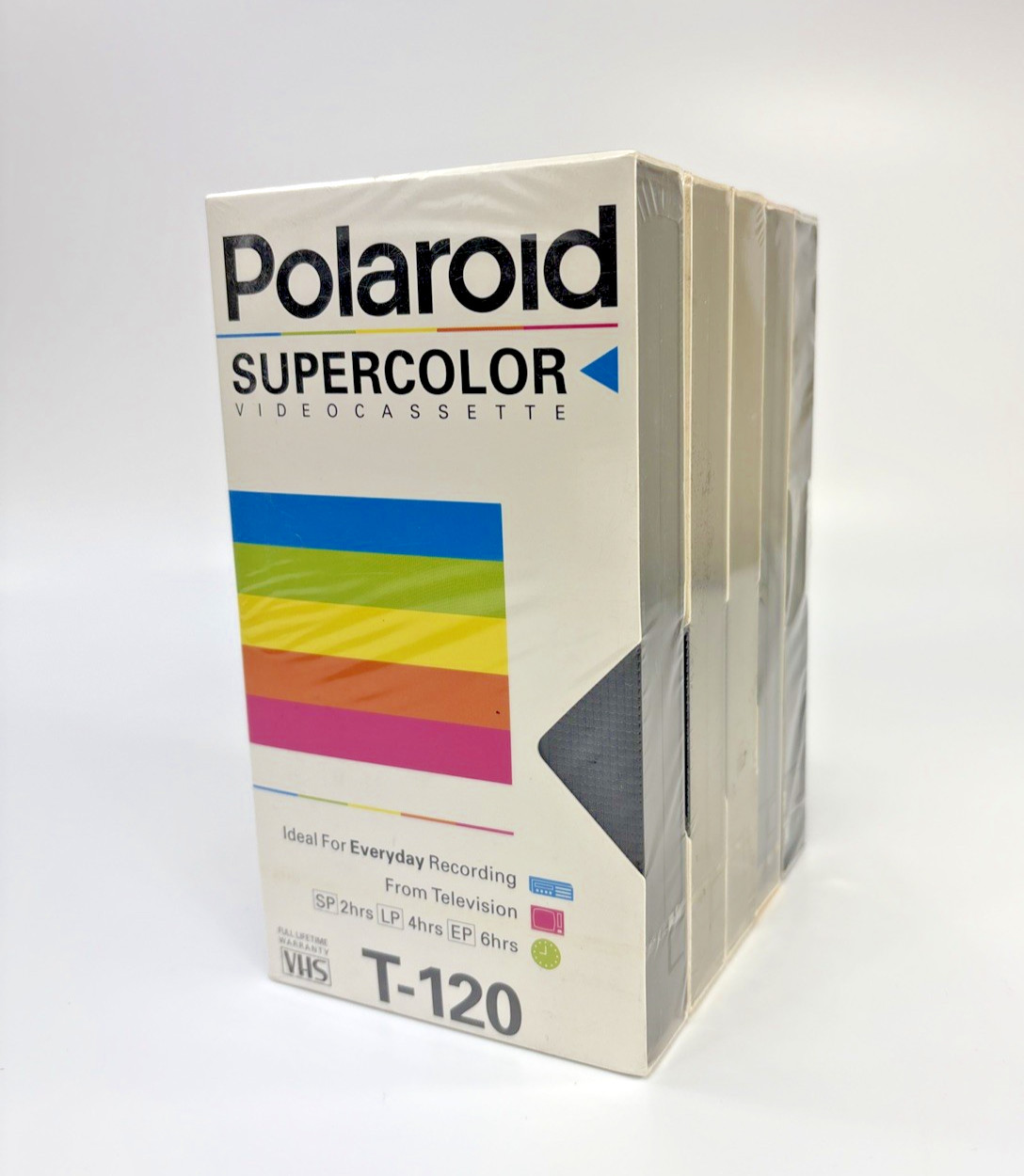 Lot of 5 Polaroid, Kodak, 3M VHS Tapes 120 Minutes Each SEALED UNOPENED