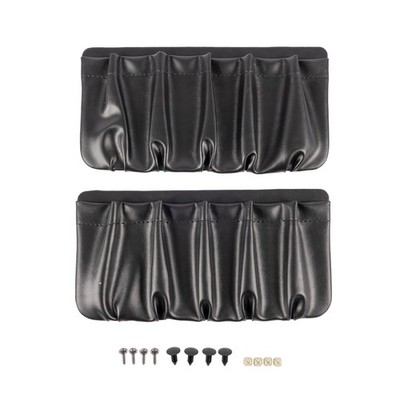 Door Panel Map Pockets Vinyl Black Pair Chevrolet C10 1977-1979