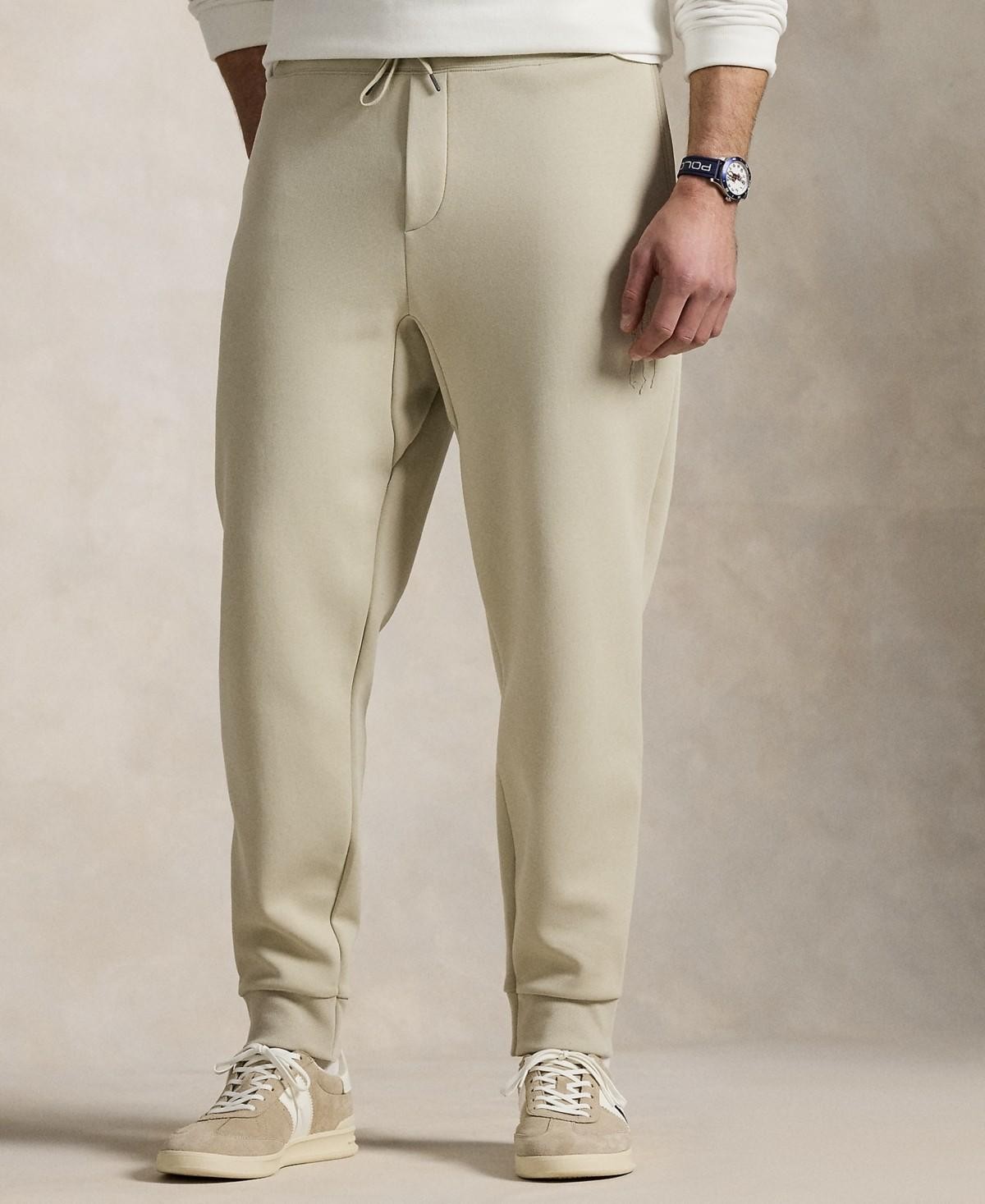 Polo Ralph Lauren Big - Tall Leather-Pony Double-Knit Jogger Pants Beige xlt 24590₽