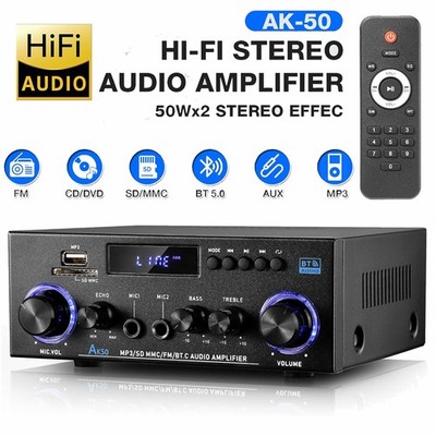800W Verstärker Stereo Amplifier HIFI Digital Bluetooth FM USB Vollverstärker