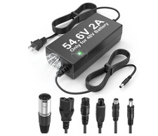 54.6V 2A Charger Universal Smart For 48V LiIon Battery 7 Plugs