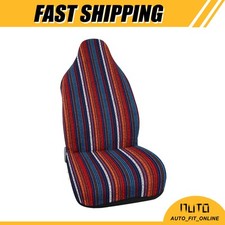 One Car Auto Suv Automotive Front Bucket Seat Cover Pad Polyester Universal Red