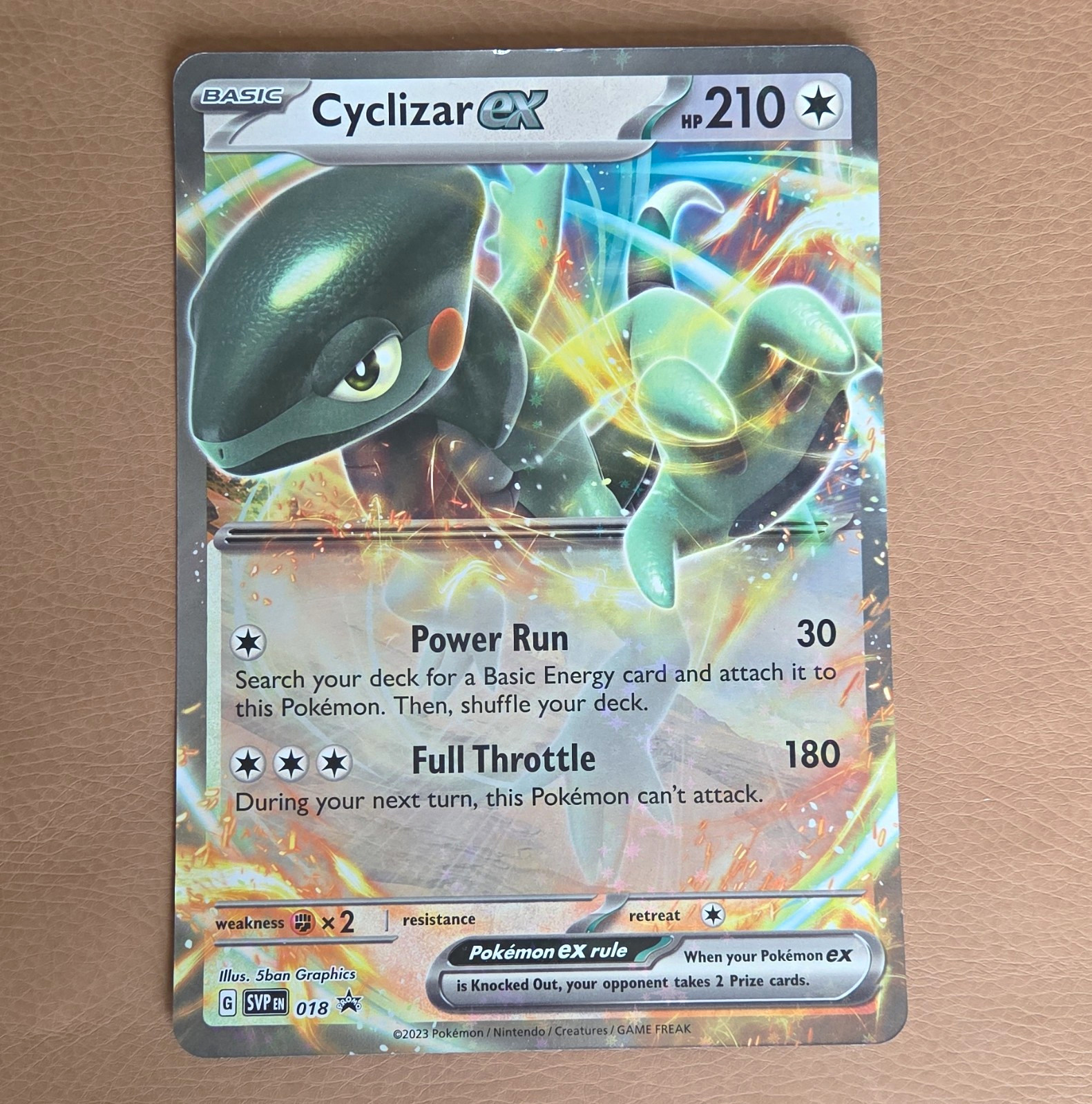 Cyclizar ex Jumbo/Oversized Promo Holo SV Scarlet & Violet SVEN 018 210HP 2023