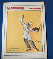 Vintage Menu 1959 La Coupole Restaurant Montparnasse Paris Good Condition