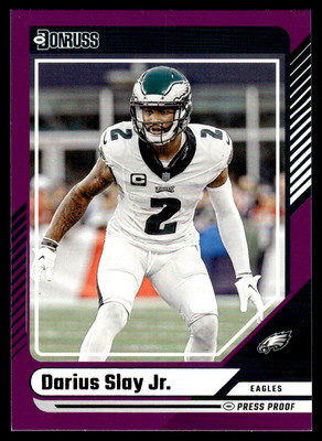 2024 Panini Donruss Purple Press Proof Border Darius Slay Jr. Philadelphia