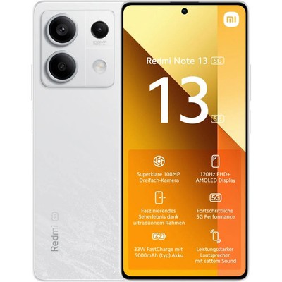 Xiaomi Redmi Note 13 5G 256 GB Arctic White Dual SIM Smartphone Handy