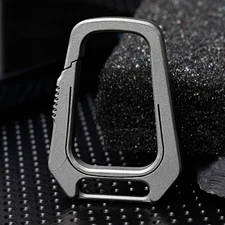 Titanium Alloy Keychain Clip Carabiner EDC Key Holder Bag Hook Portable
