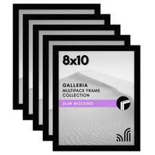 Americanflat 8x10 Picture Frame with Polished Plexiglass - Set of 5 - Galleria