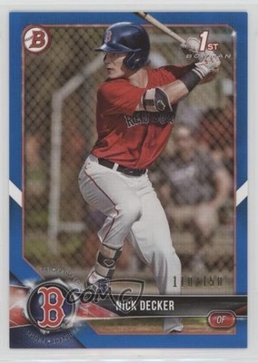 2018 Bowman Draft Blue 110/150 Nick Decker #BD-124 z6b