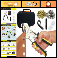 Heavy-Duty Grommet Tool Kit with 300 Grommets, Eyelet Press  Hole Punch - Fabri