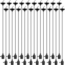 20 Pack Hanging Pendant Light Cord Kit Bulk,Set Dimmable E26 E27 Base 4ft Cutt..