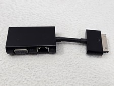 HP Dock Connector to Ethernet/VGA Adapter HSTNN-FO3D 762738-002 797848-001