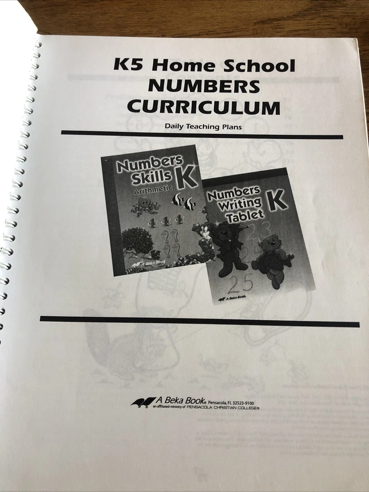 A Beka Book Numbers Curriculum/Lesson Plans K5 Kindergarten Homeschool Math - Image 2 of 4