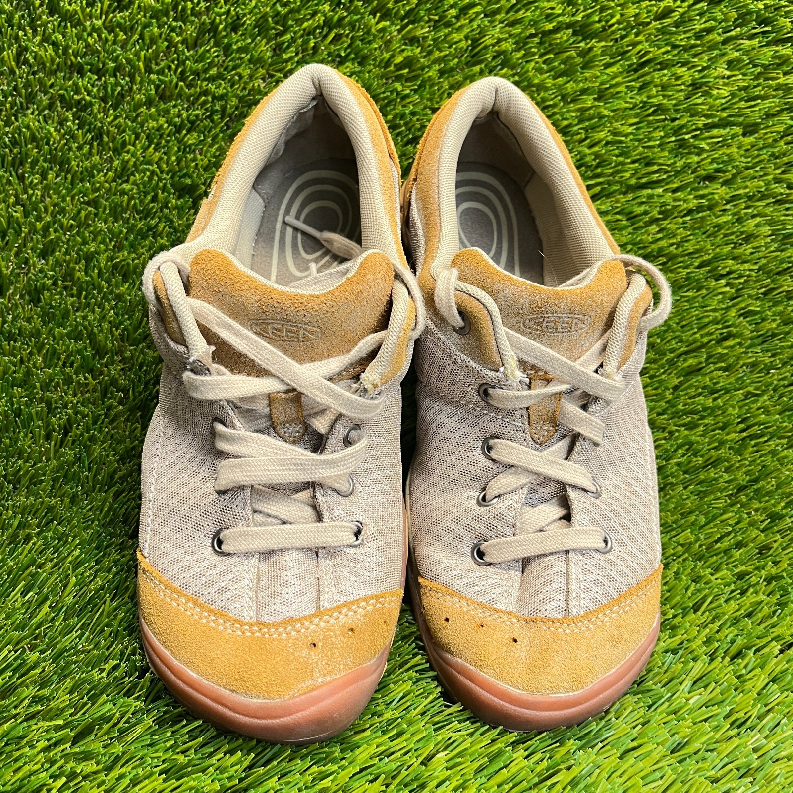 Scarpe da ginnastica Keen Mercer Lace II CNX donna taglia 9 beige marrone corsa escursionismo