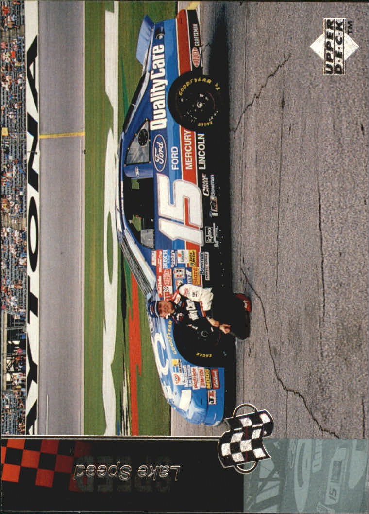 1995 Upper Deck #58 Lake Speed with Car - RAC