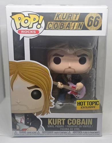 Funko Pop Rocks Kurt Cobain #66 Hot Topic Exclusive Vinyl Figure