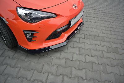 Cup Spoilerlippe Front Ansatz V.1 passend für Toyota GT86 FL schwarz Hochglanz