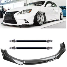 Carbon Fiber Black Front Bumper Lip Chin Body Kit Spoiler For Lexus Is250 Is350