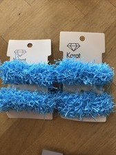Haargummi Pastell blau 4 Stück Neu