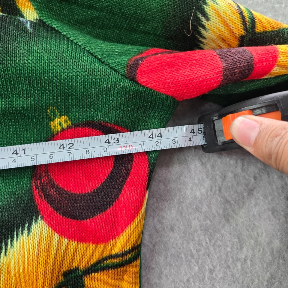 Mad Engine Men Sweatshirt One Size Green Yule Tied Siamese Twins Christmas - Image 4 of 4