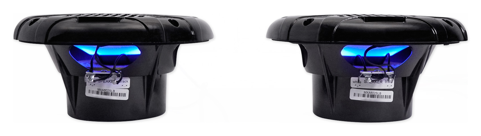 Пара морских динамиков Memphis Audio MXA602SLB мощностью 80 Вт с 65 светодиодами Bluetooth-колонки