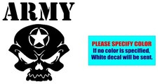 Army Skull 082 Vinyl decal sticker Graphic Die Cut Car Truck Window Bumper 9"