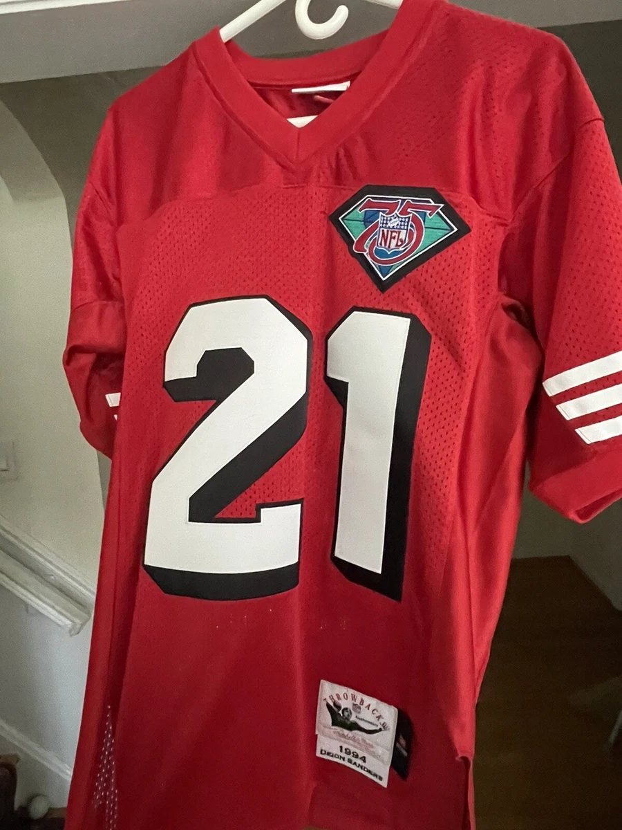 Mitchell & Ness Deion Sanders San Francisco 49ers NFL Jerseys for