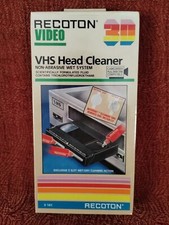 Recoton VHS Video Cassette Head Cleaner Non-Abrasive Wet System for VCR V-141 