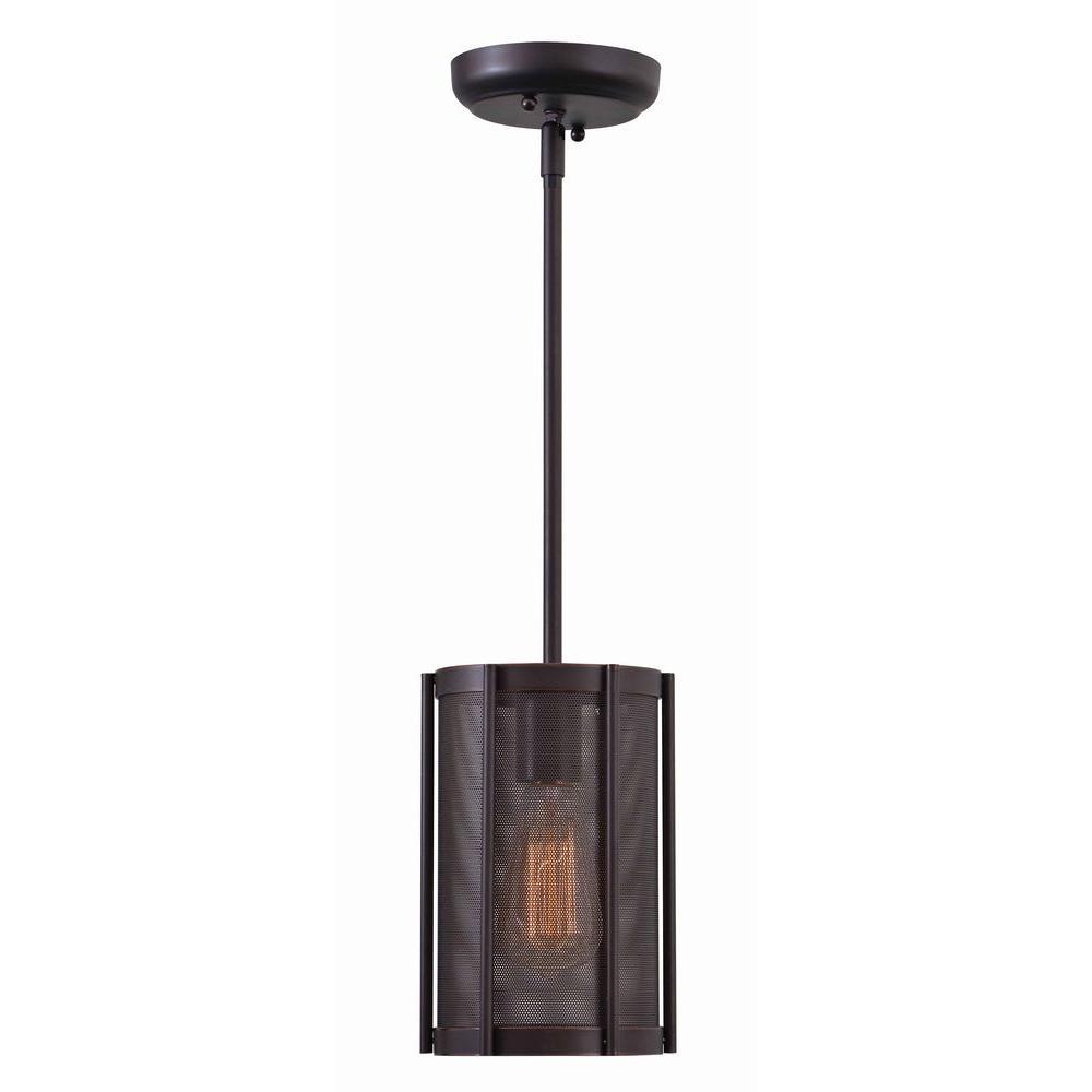 World Imports Xena Collection 1-Light Euro Bronze Indoor Mini Pendant, WI8973-29