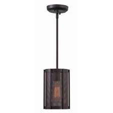 World Imports Xena Collection 1-Light Euro Bronze Indoor Mini Pendant, WI8973-29
