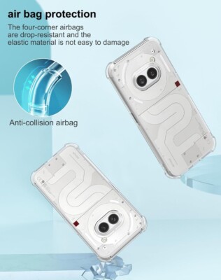 Custodia Gel Silicone Trasparente Per Nothing Phone 2A Con Protezione Schermo - Pixfab - Foto 3