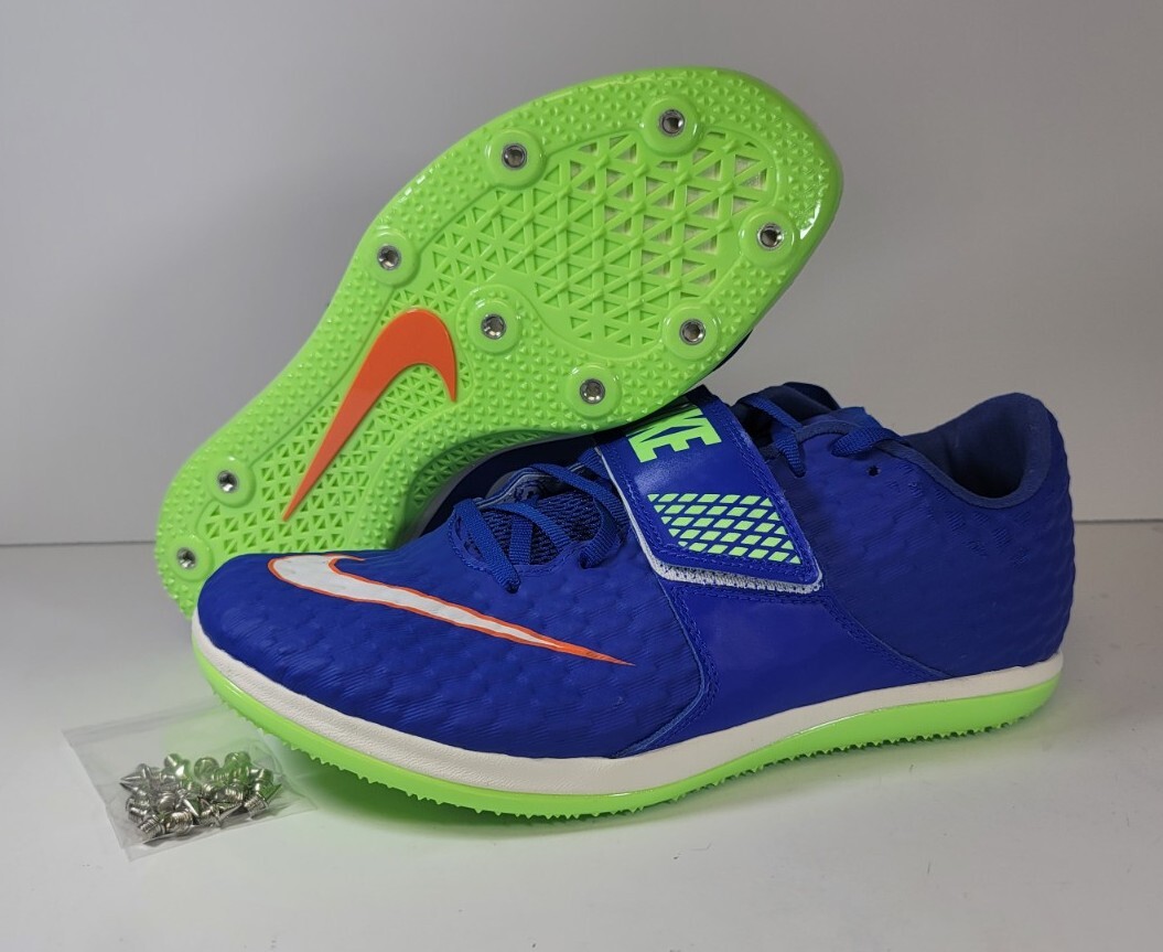 Mens Size Nike High Jump Elite Racer Blue/White Lime Blast 806561-400 Shoes Nike High Jump Elite Racer Blue/White Lime Blast 806561-400  main image 4