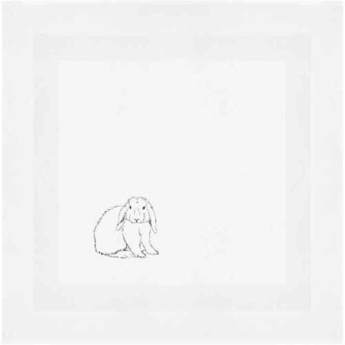 'Lop-Eared Rabbit' Cotton Napkin / Dinner Cloth (NK00016577) - Afbeelding 1 van 2