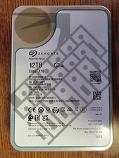 12TB Seagate Exos X16 Hard Drive 3.5" SATA III Enterprise HDD