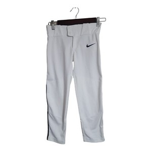 Nike Pants Youth XS White Baseball  Swoosh crossfit Athletic Logo BQ6443-100 