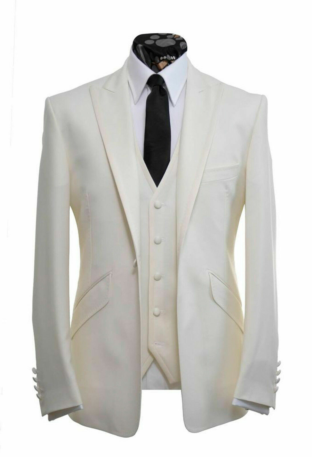 Men Ivory Off White Suits Designer Wedding Stylish Dinner Suits ...