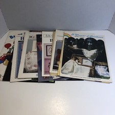12 Assorted Cross Stitch Pattern Books Lot Baby Kids Bibs Noah Quilts Bears