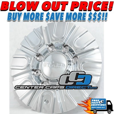 ??STXRR 112S200 STARR WHEELS RIMS CENTER CAP w/1 SCREW CHROME 