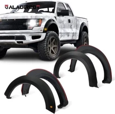 For 2015-2017 Ford F150 Fender Flares w/ Amber LED Light Raptor Style 4pcs Set